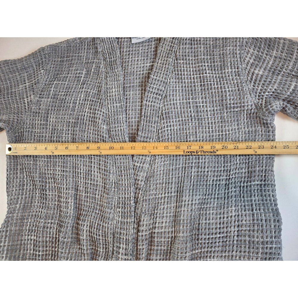 Parachute Waffle Robe in grey, made from 100% Turkish cotton Sz XL Unisex - Picture 3 of 8